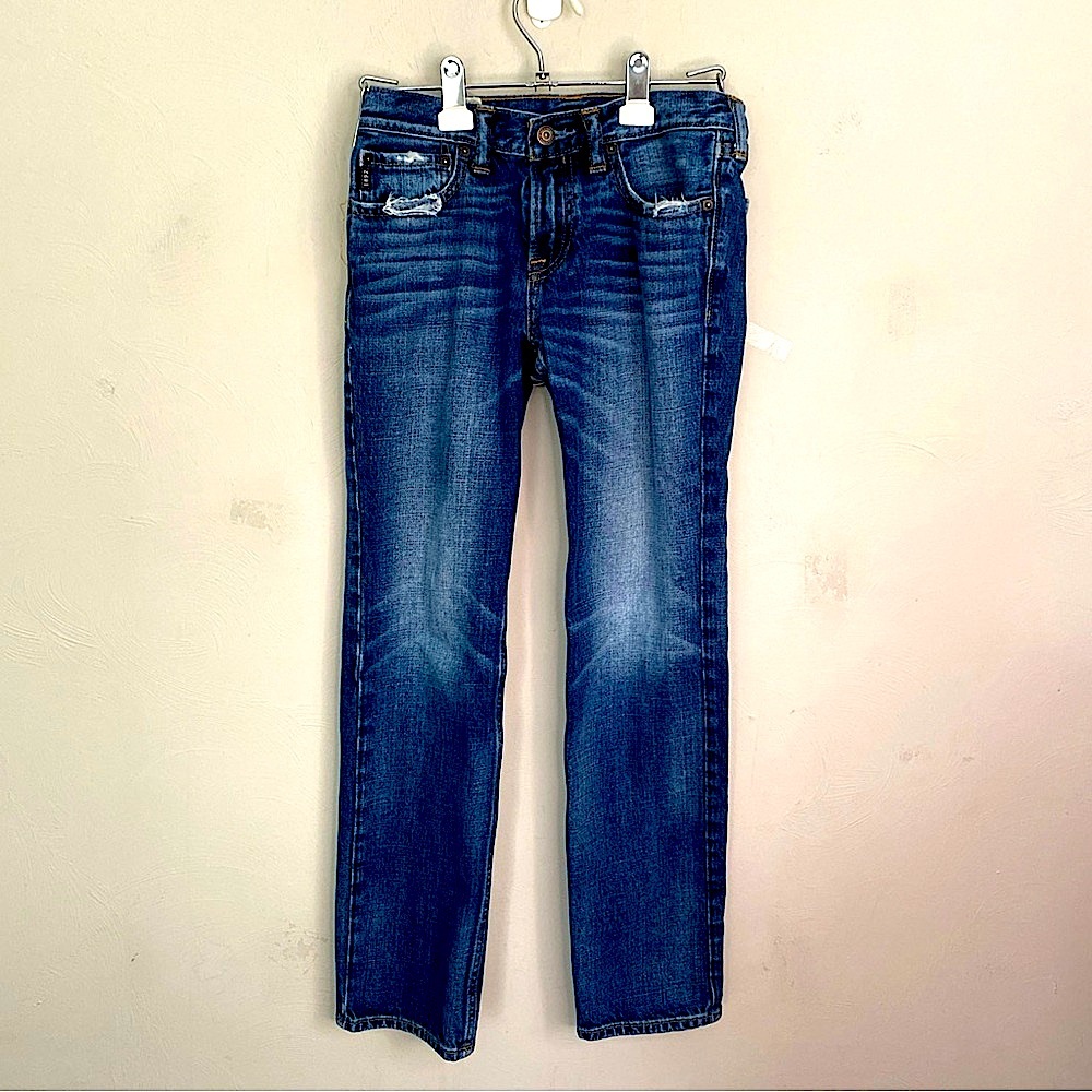 Abercrombie kids size 14 girls Blue Jeans distressed Y2K
